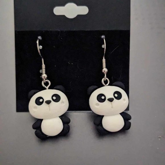Panda Bear Earrings - Picture 1 of 1